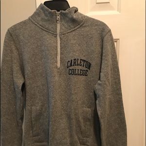 Like New Heathered Carleton College Zip Size Med